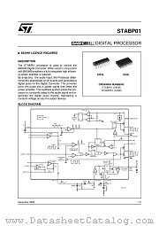 STABP01D datasheet pdf ST Microelectronics