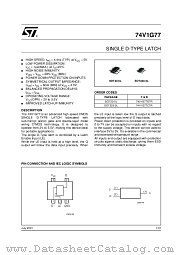 74V1G77CTR datasheet pdf ST Microelectronics