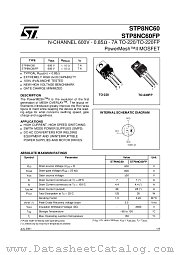 STP8NC60FP datasheet pdf ST Microelectronics