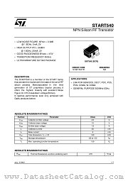 START540TR datasheet pdf ST Microelectronics