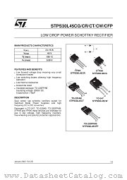 STPS30L45CR datasheet pdf ST Microelectronics