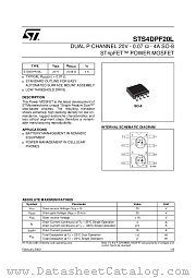STS4DPF20L datasheet pdf ST Microelectronics