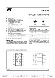 74LVQ10M datasheet pdf ST Microelectronics