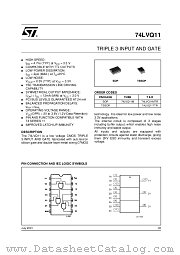 74LVQ11MTR datasheet pdf ST Microelectronics