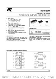 M74HC244B1R datasheet pdf ST Microelectronics