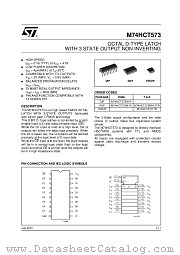 M74HCT573M1R datasheet pdf ST Microelectronics
