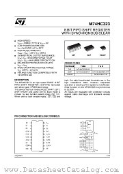 M74HC323RM13TR datasheet pdf ST Microelectronics