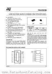 74LVQ158TTR datasheet pdf ST Microelectronics