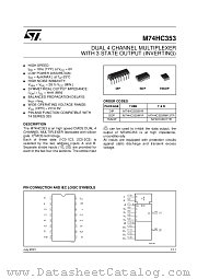 M74HC353TTR datasheet pdf ST Microelectronics
