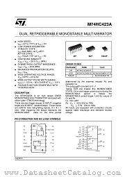 M74HC423ATTR datasheet pdf ST Microelectronics