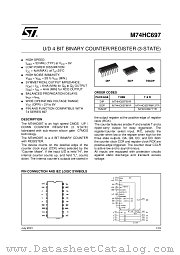 M74HC697RM13TR datasheet pdf ST Microelectronics