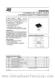 STS4PF20V datasheet pdf ST Microelectronics