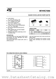 M74HC7266B1R datasheet pdf ST Microelectronics