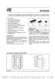M74HC258TTR datasheet pdf ST Microelectronics
