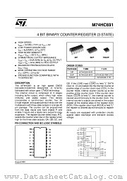M74HC691RM13TR datasheet pdf ST Microelectronics