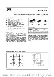 M74HCT161TTR datasheet pdf ST Microelectronics