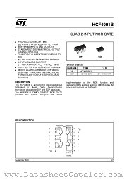 HCF4001BM1 datasheet pdf ST Microelectronics