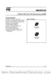 M68AR512D datasheet pdf ST Microelectronics