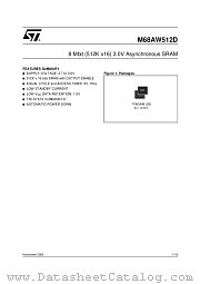 M68AW512D datasheet pdf ST Microelectronics