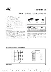 M74HCT158RM13TR datasheet pdf ST Microelectronics