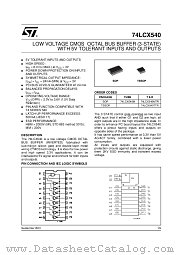 74LCX540M datasheet pdf ST Microelectronics