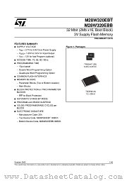 M28W320EBT datasheet pdf ST Microelectronics