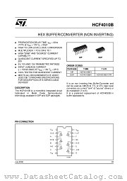 HCF4010BEY datasheet pdf ST Microelectronics