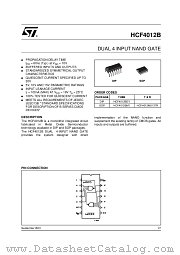 HCF4012M013TR datasheet pdf ST Microelectronics