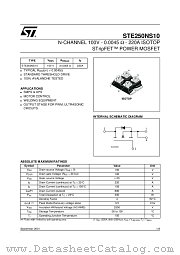 STE250NS10 datasheet pdf ST Microelectronics