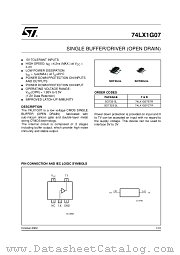 74LX1G07STR datasheet pdf ST Microelectronics