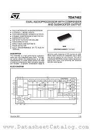 TDA7462D datasheet pdf ST Microelectronics
