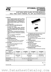 ST72264G1 datasheet pdf ST Microelectronics