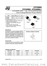 STD3NM60 datasheet pdf ST Microelectronics