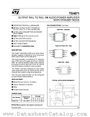 TS4871 datasheet pdf ST Microelectronics