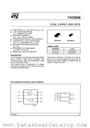 74V2G08CTR datasheet pdf ST Microelectronics