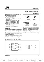 74V2G32STR datasheet pdf ST Microelectronics