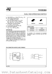 74V2G384CTR datasheet pdf ST Microelectronics