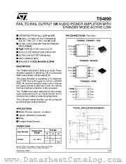 TS4890IDT datasheet pdf ST Microelectronics