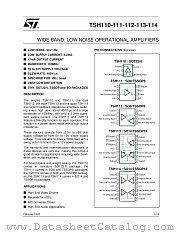 TSH111IDT datasheet pdf ST Microelectronics