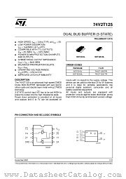 74V2T125CTR datasheet pdf ST Microelectronics