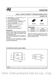 74V2T132CTR datasheet pdf ST Microelectronics