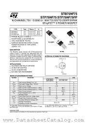 STP75NF75FP datasheet pdf ST Microelectronics