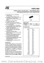 74GTL1655TTR datasheet pdf ST Microelectronics