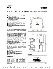 TSA1204 datasheet pdf ST Microelectronics