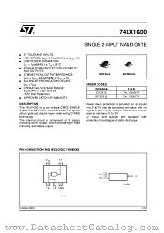 74LX1G00CTR datasheet pdf ST Microelectronics