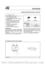 74LX1G125STR datasheet pdf ST Microelectronics