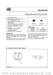 74LX1G126STR datasheet pdf ST Microelectronics