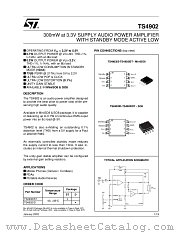 TS4902ID datasheet pdf ST Microelectronics