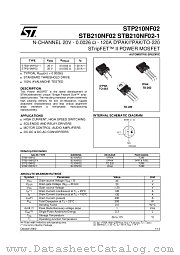 STB210NF02 datasheet pdf ST Microelectronics
