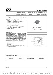 STL5NK65Z datasheet pdf ST Microelectronics